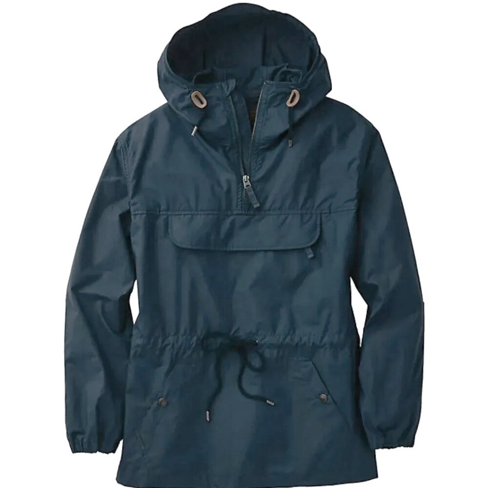 NEW! $375 C. C. Filson Women's Hooded Deck Pullover Anorak Jacket! XS Steel Blue